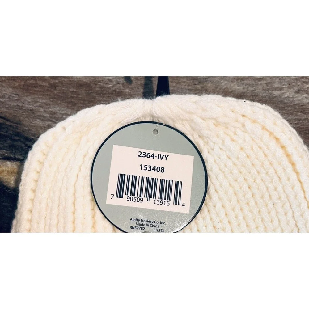 Amity Cold Guard‎ Women's Cream Thermal Knit Hat Beanie NEW Super Nice Beautiful